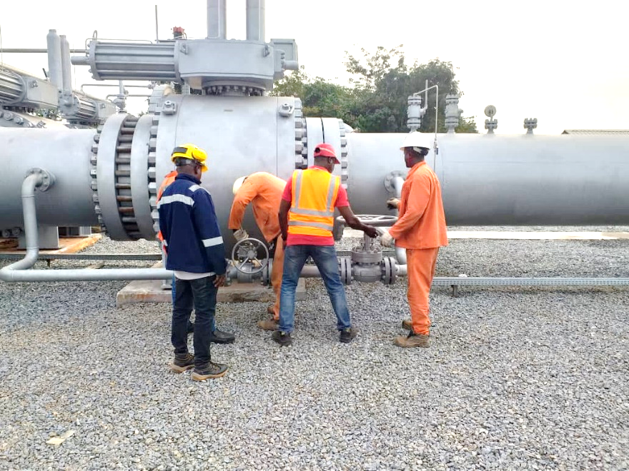 OB3 gas pipeline pre-commissioning works